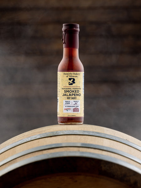 **Limited** Rum Barrel Fermented Smoked Jalapeno Hot Sauce  - Case of 12